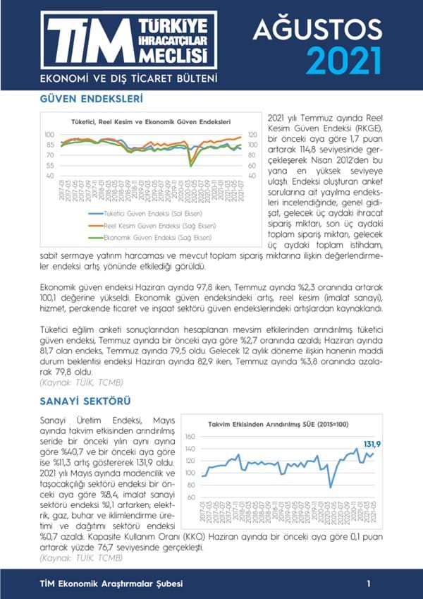 Ağustos 2021 Bülteni 