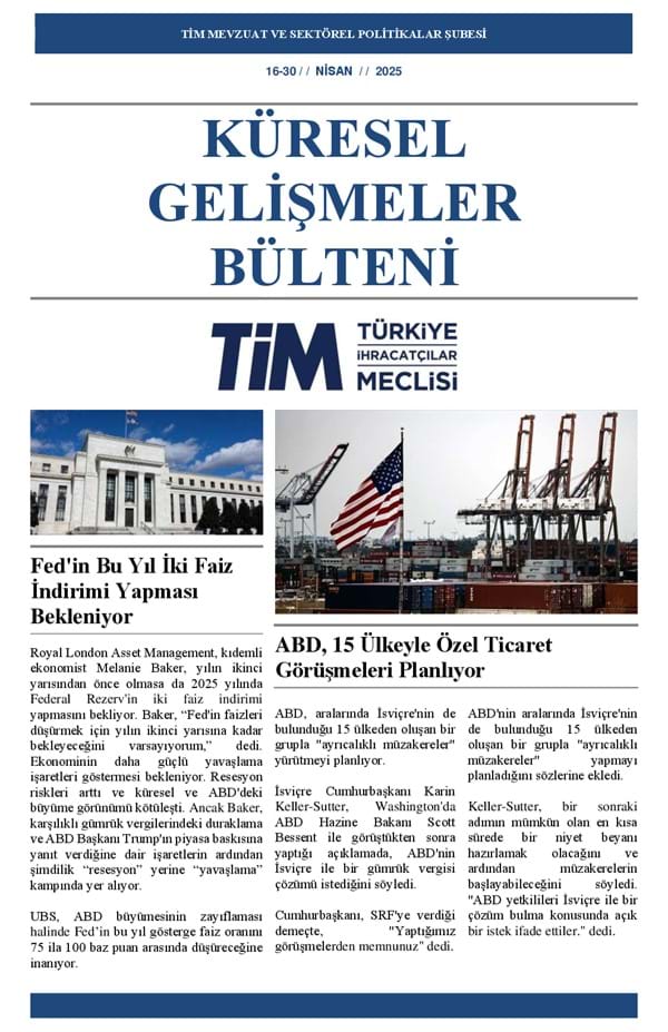 16-30 Nisan 2025 Bülteni 