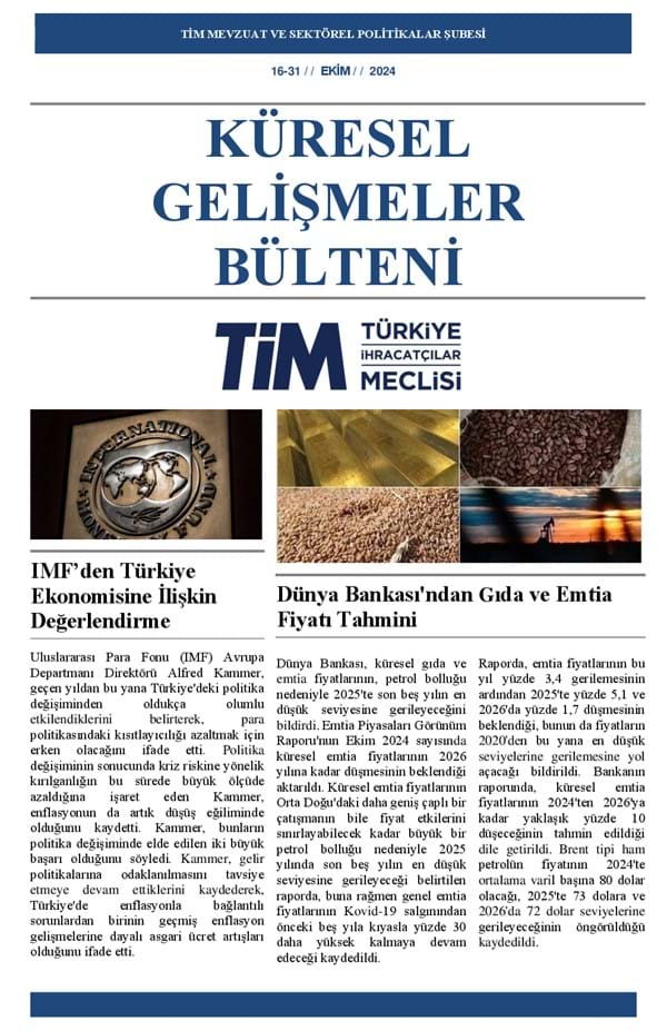 16-31 Ekim 2024 Bülteni 
